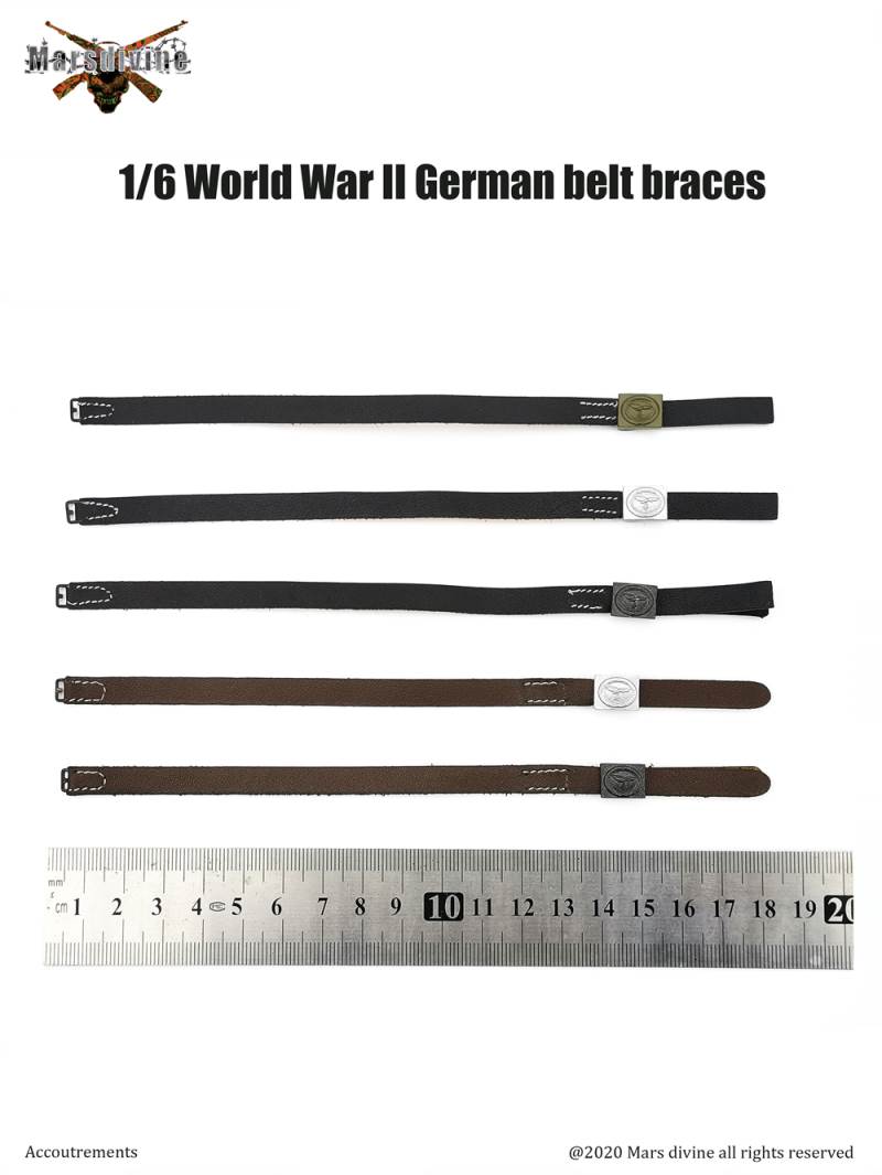 Marsdivine God of War A-001~004 1/6 scale WWII German belt Y belt accessory model