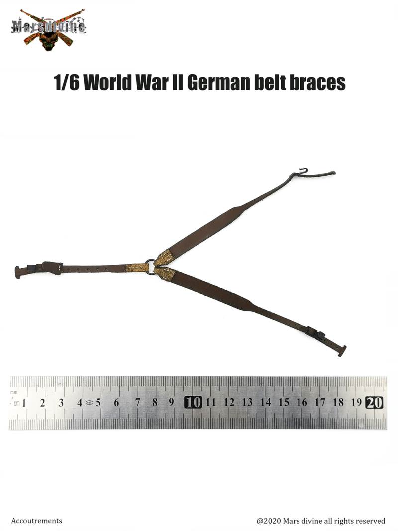 Marsdivine God of War A-001~004 1/6 scale WWII German belt Y belt accessory model