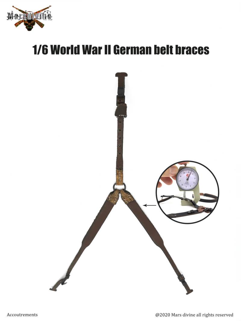 Marsdivine God of War A-001~004 1/6 scale WWII German belt Y belt accessory model