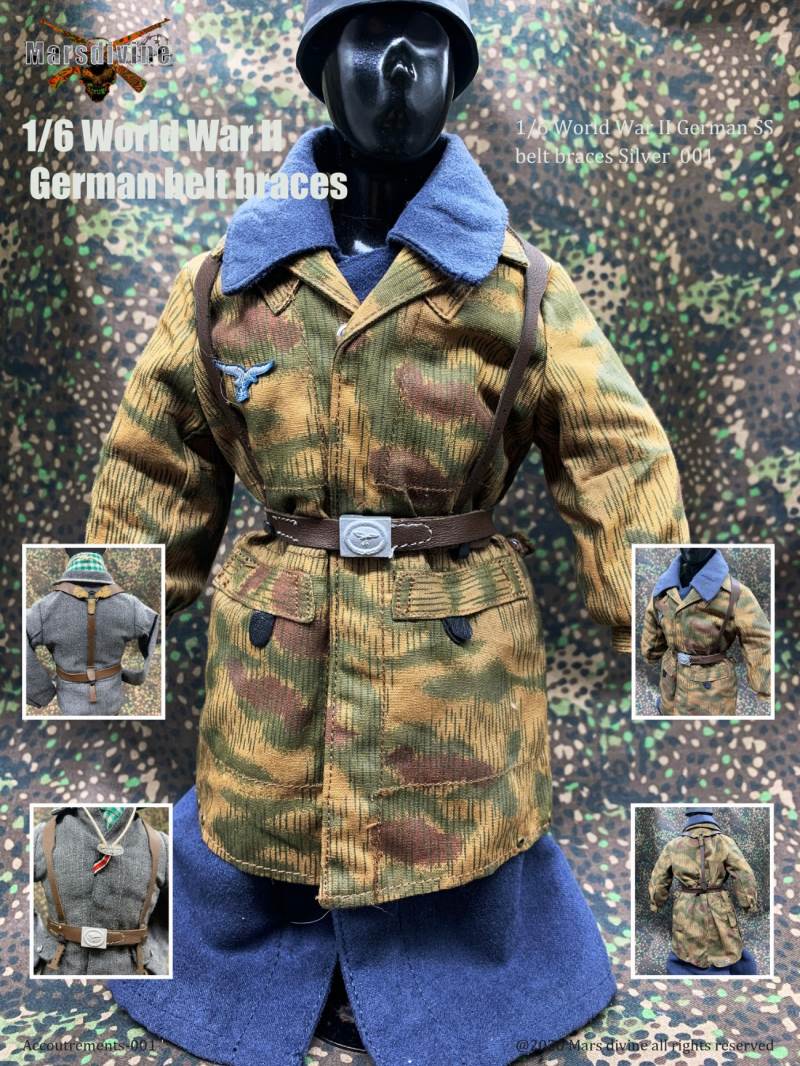 Marsdivine God of War A-001~004 1/6 scale WWII German belt Y belt accessory model