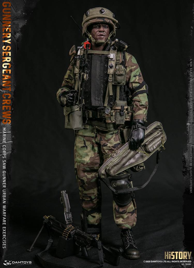 1/6 Marine Corps SAW GUNNER urban warfare exercises - Gunnery sergeant Crews