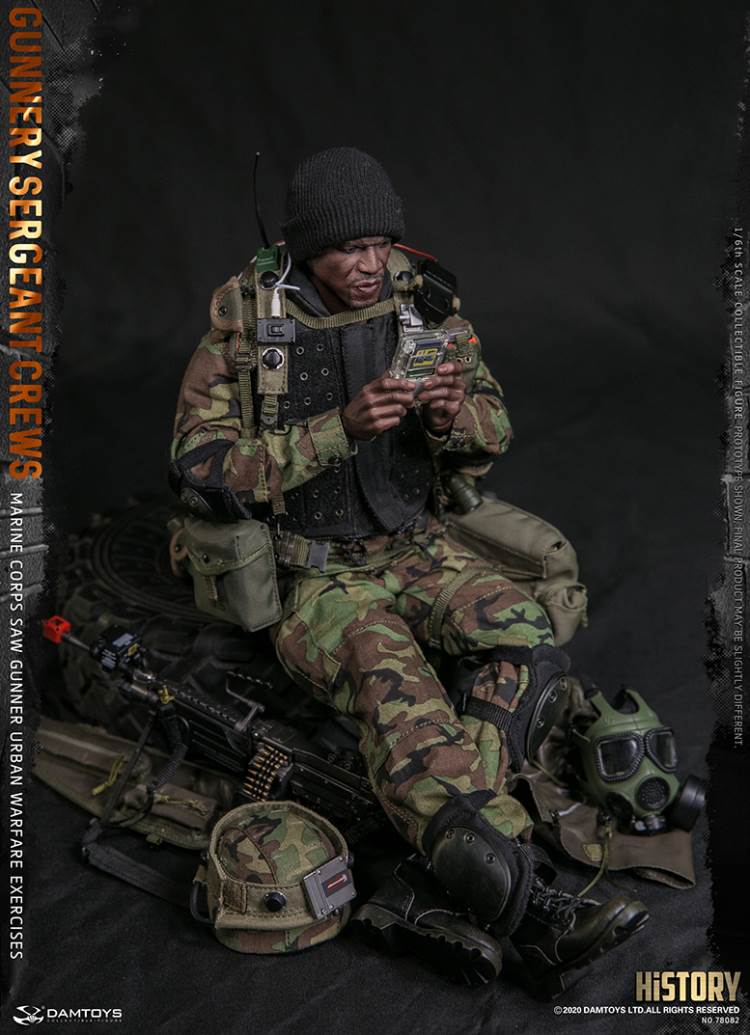 1/6 Marine Corps SAW GUNNER urban warfare exercises - Gunnery sergeant Crews