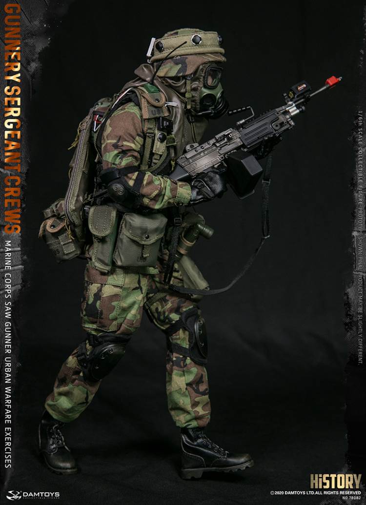 1/6 Marine Corps SAW GUNNER urban warfare exercises - Gunnery sergeant Crews
