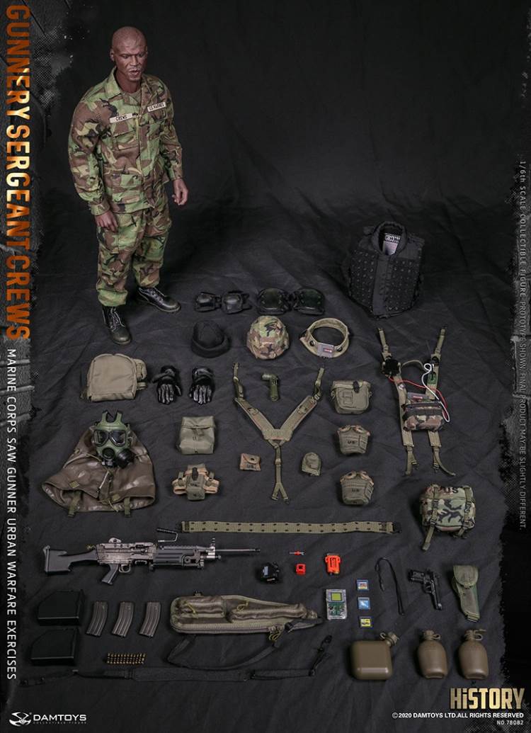 1/6 Marine Corps SAW GUNNER urban warfare exercises - Gunnery sergeant Crews
