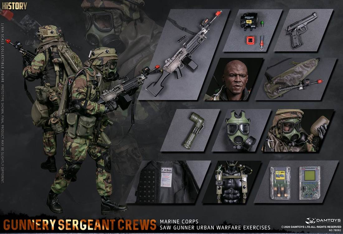 1/6 Marine Corps SAW GUNNER urban warfare exercises - Gunnery sergeant Crews