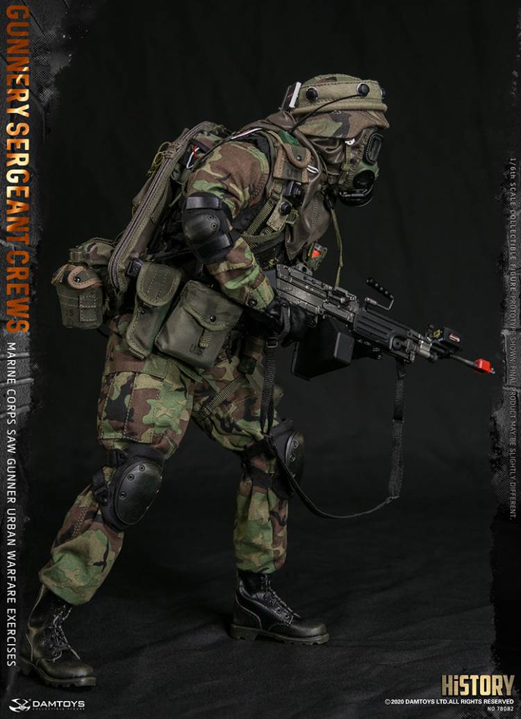 1/6 Marine Corps SAW GUNNER urban warfare exercises - Gunnery sergeant Crews
