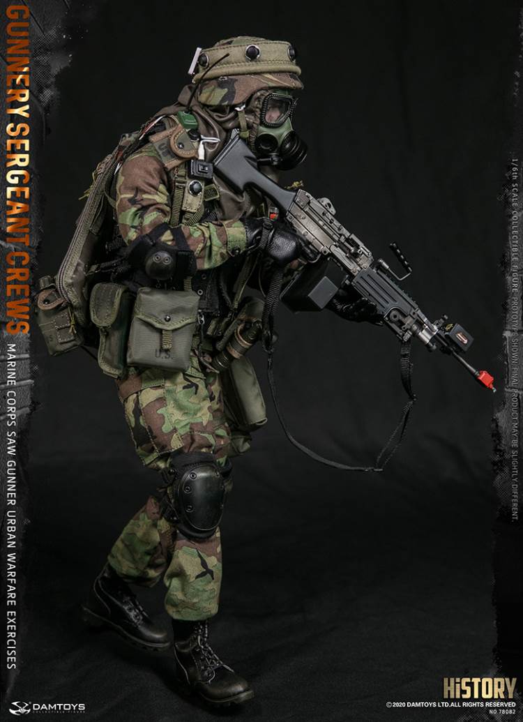 1/6 Marine Corps SAW GUNNER urban warfare exercises - Gunnery sergeant Crews