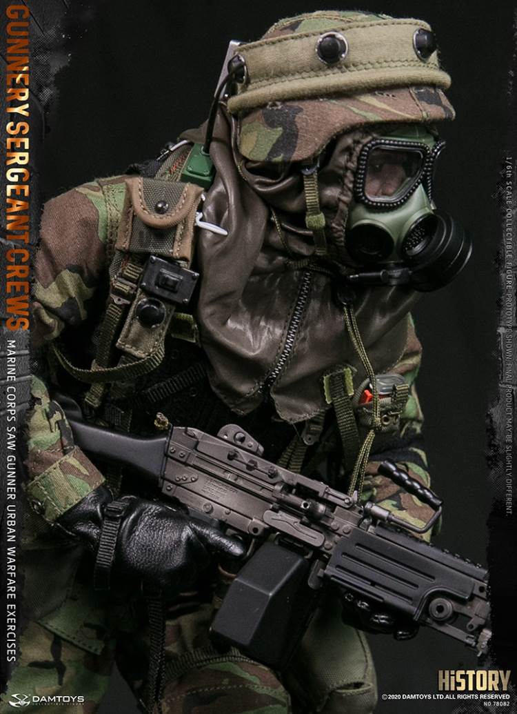 1/6 Marine Corps SAW GUNNER urban warfare exercises - Gunnery sergeant Crews