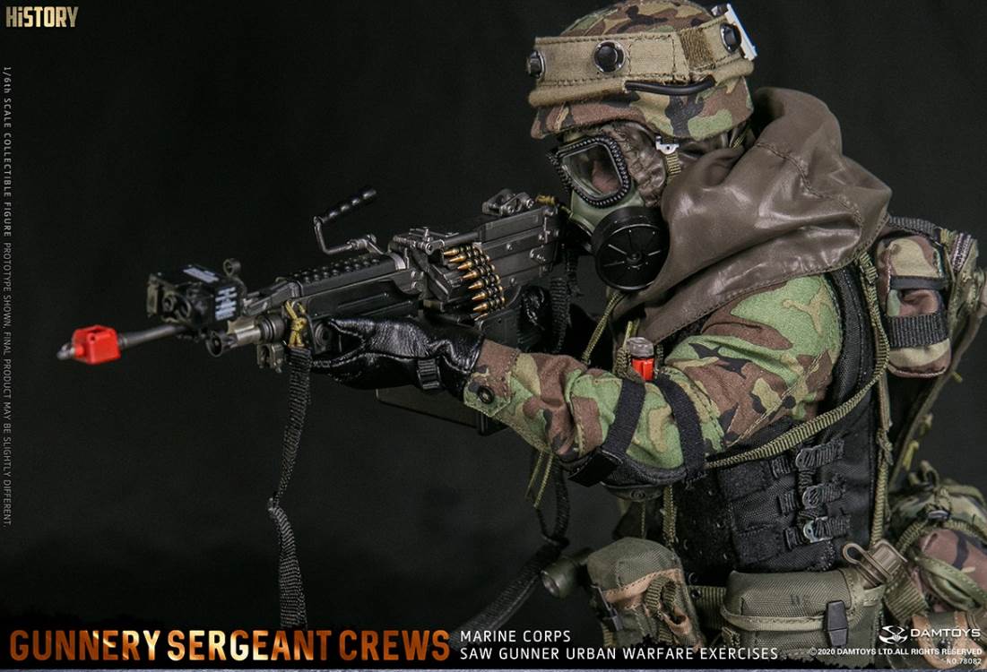 1/6 Marine Corps SAW GUNNER urban warfare exercises - Gunnery sergeant Crews