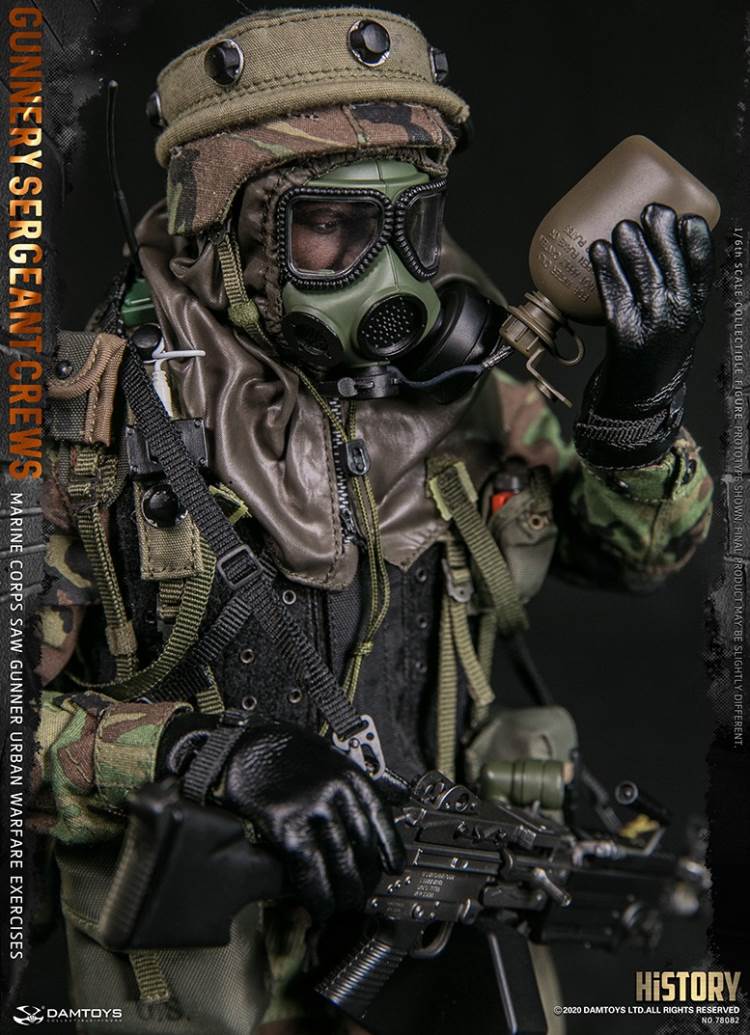 1/6 Marine Corps SAW GUNNER urban warfare exercises - Gunnery sergeant Crews