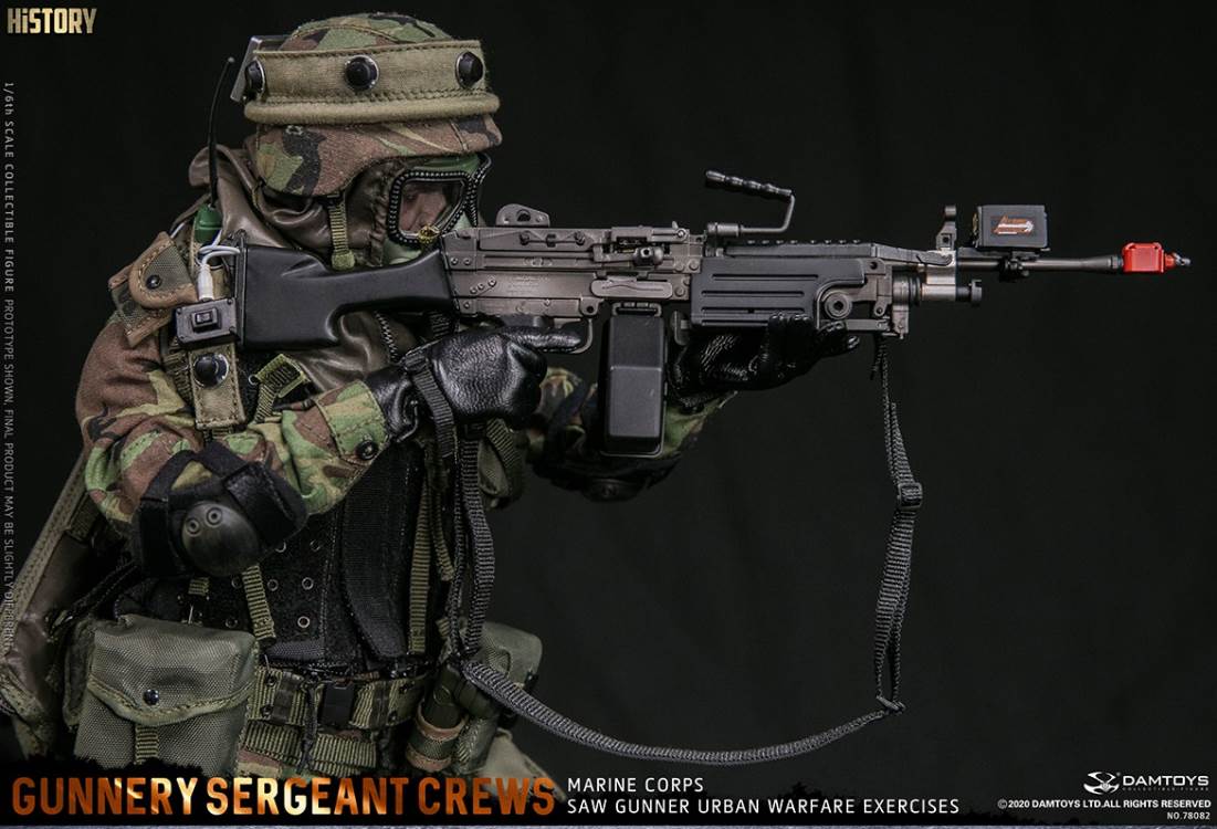 1/6 Marine Corps SAW GUNNER urban warfare exercises - Gunnery sergeant Crews