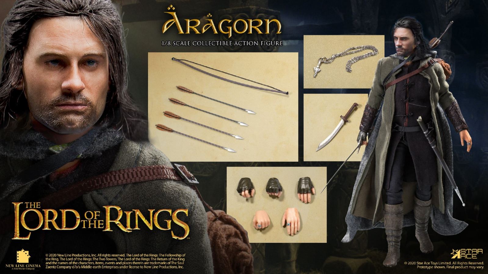 1/8 scale Lord of the Rings-Aragorn