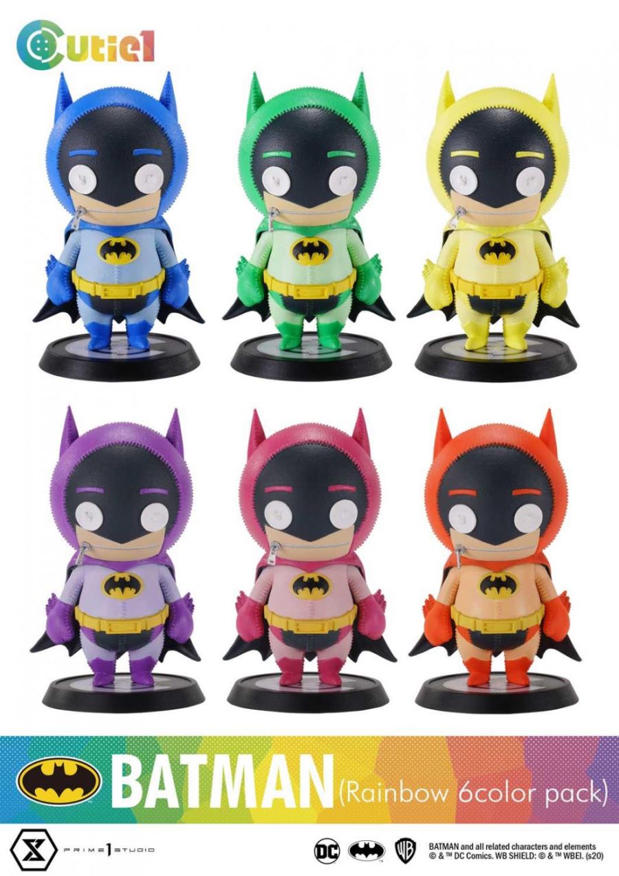 Cutie1 DC Series Batman Rainbow Six Colors Pack