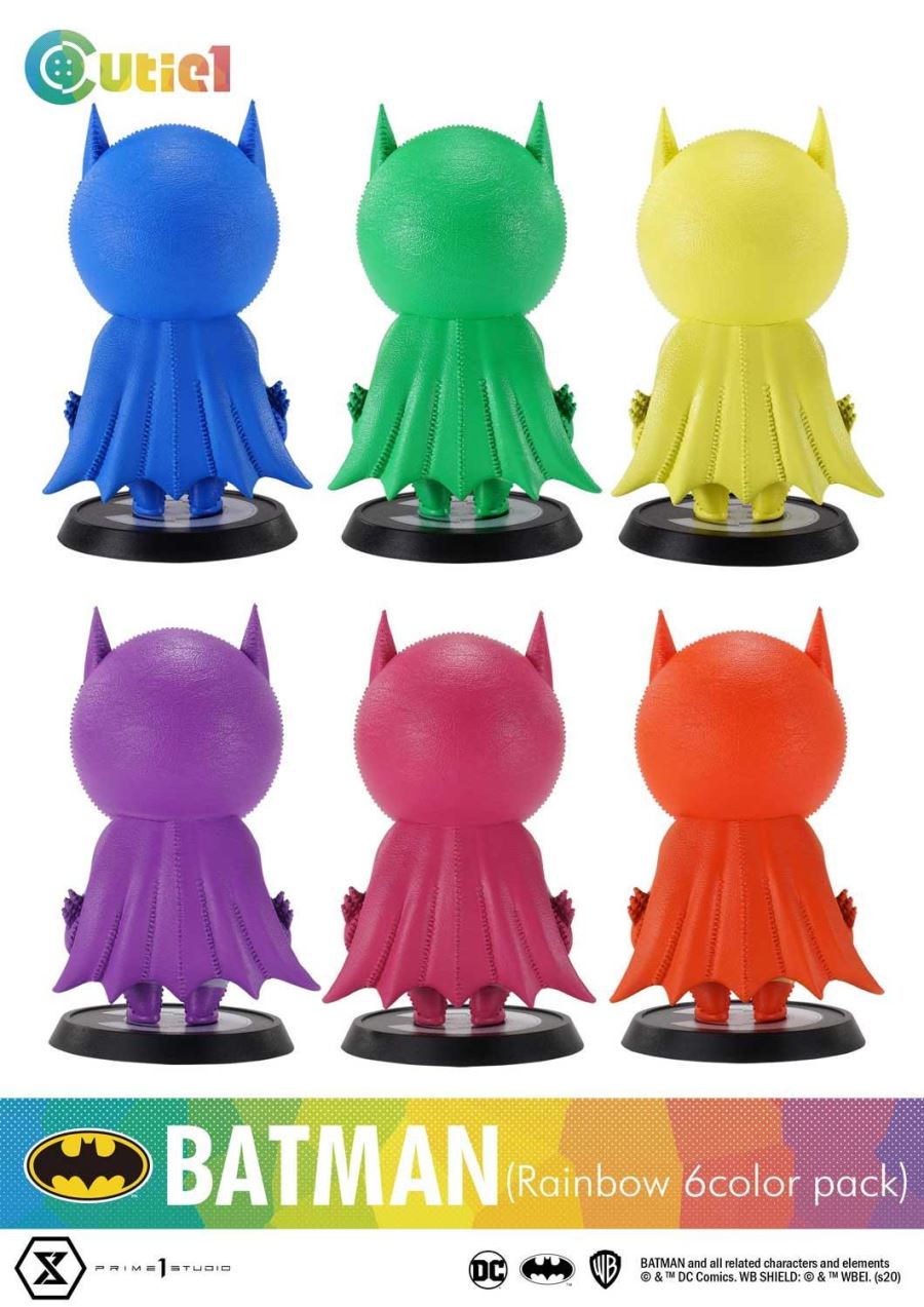 Cutie1 DC Series Batman Rainbow Six Colors Pack