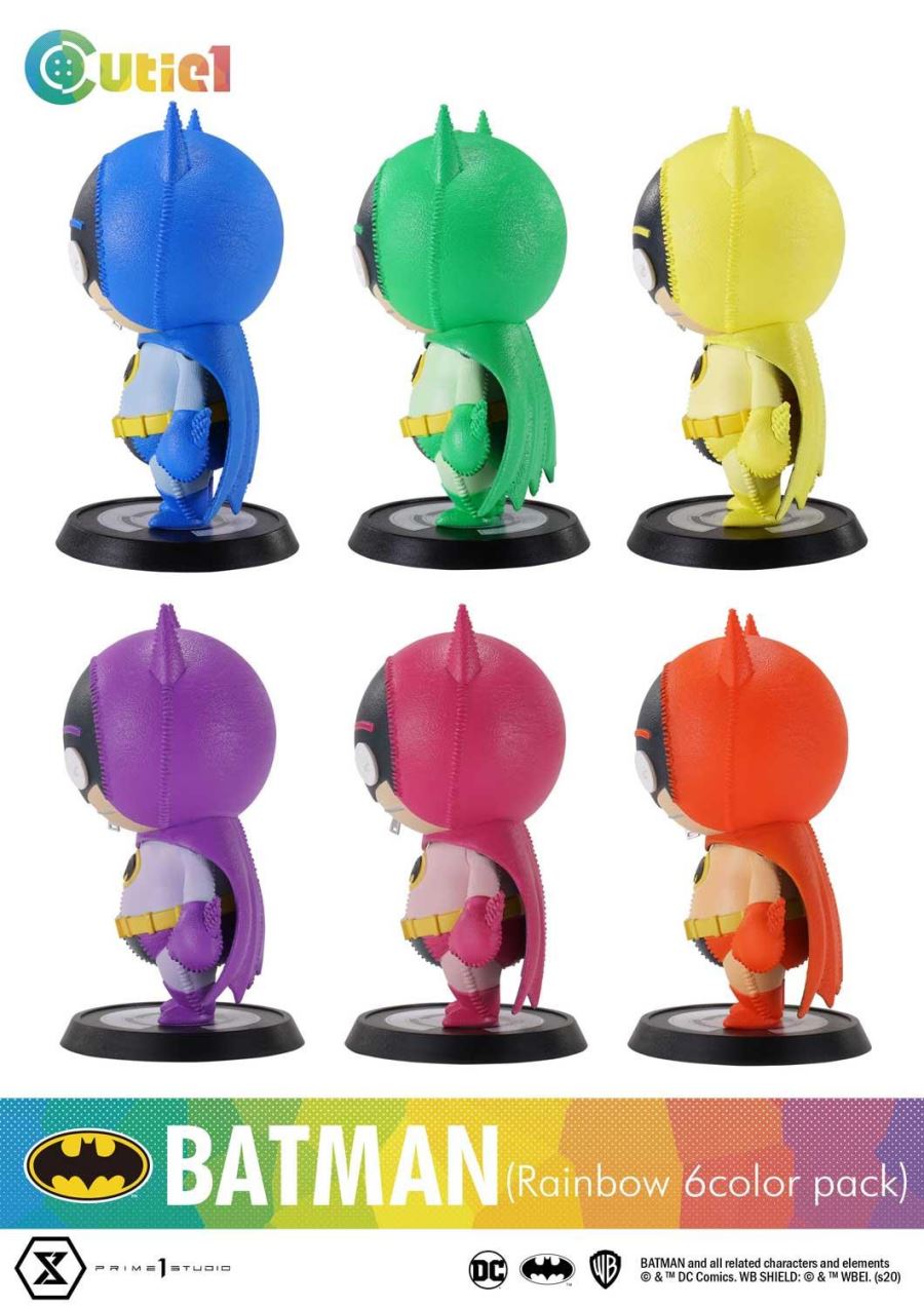 Cutie1 DC Series Batman Rainbow Six Colors Pack