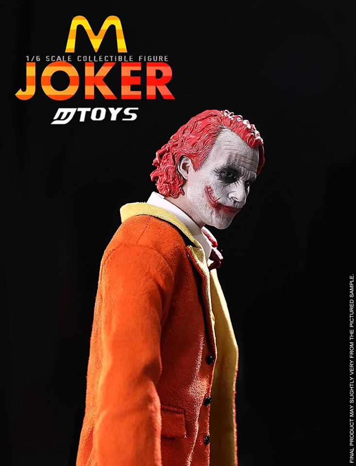 1/6 M record McDonald's Joker JOKER movable eye head carving + accessory bag