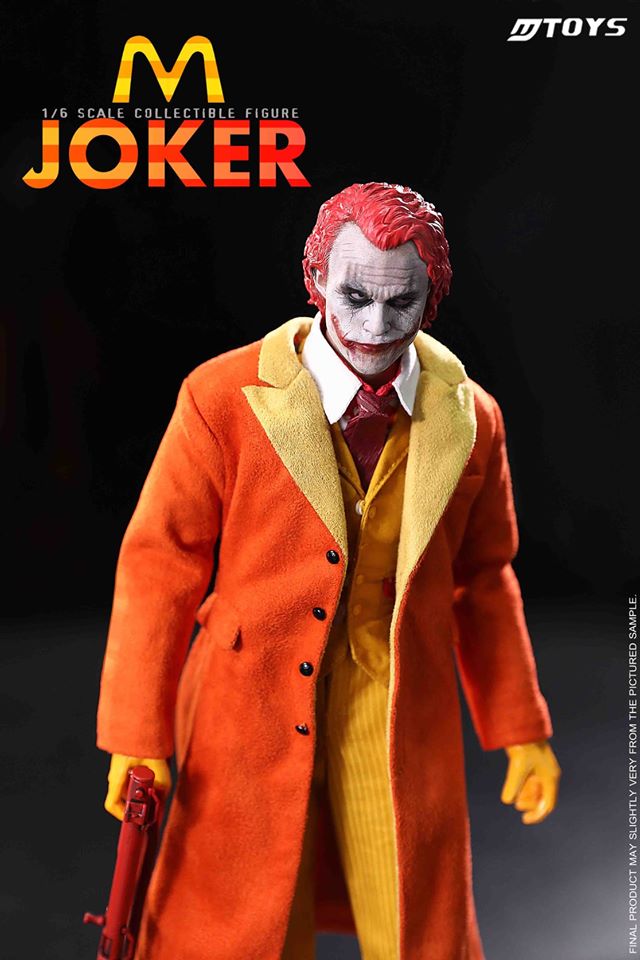 1/6 M record McDonald's Joker JOKER movable eye head carving + accessory bag
