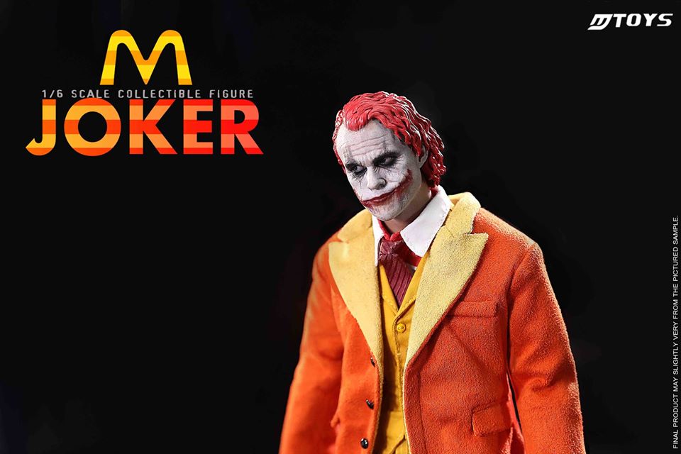 1/6 M record McDonald's Joker JOKER movable eye head carving + accessory bag