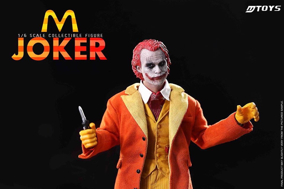1/6 M record McDonald's Joker JOKER movable eye head carving + accessory bag