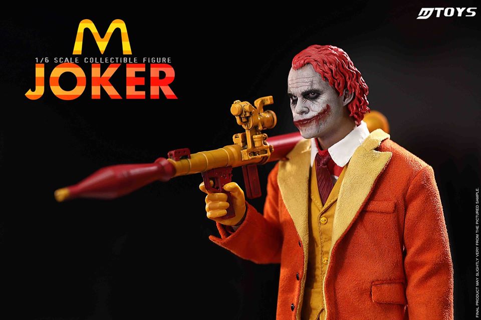 1/6 M record McDonald's Joker JOKER movable eye head carving + accessory bag