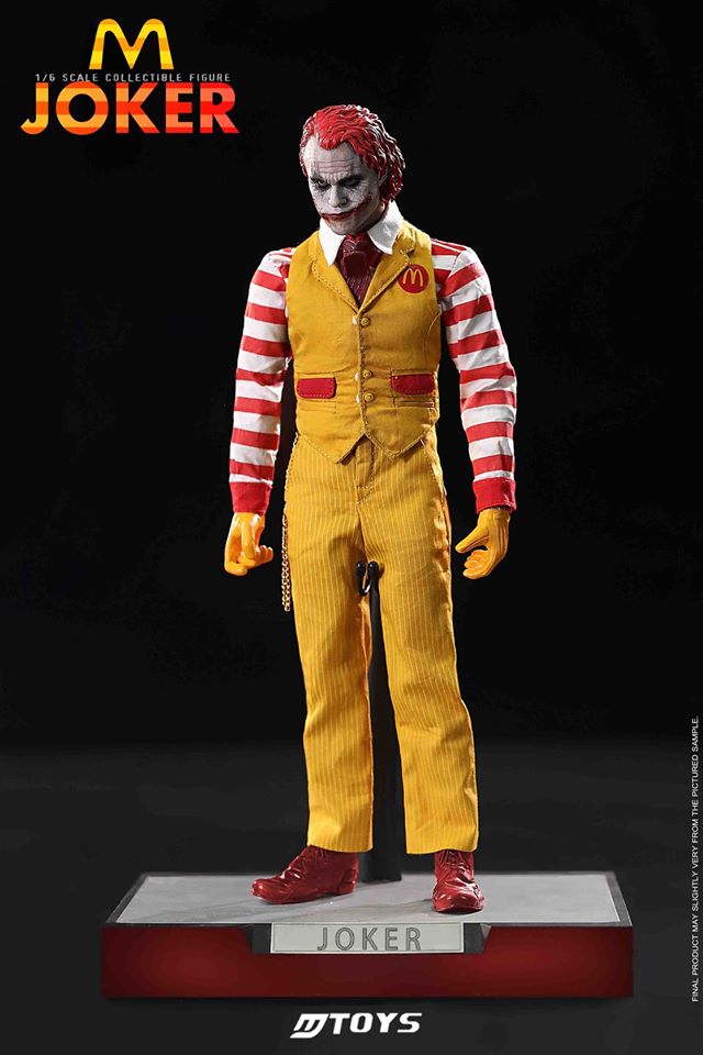 1/6 M record McDonald's Joker JOKER movable eye head carving + accessory bag