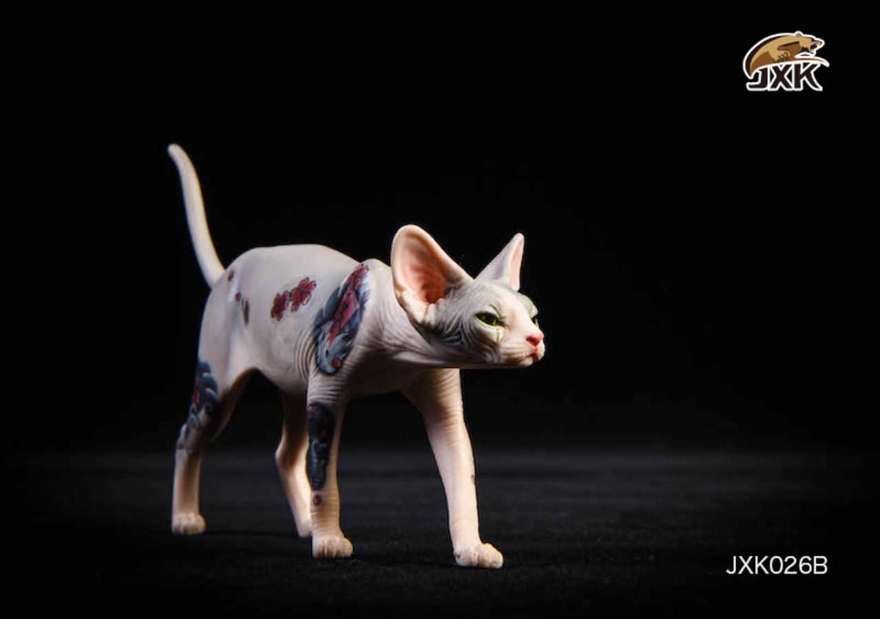 1/6 Tattooed Hairless Cat Sphinx
