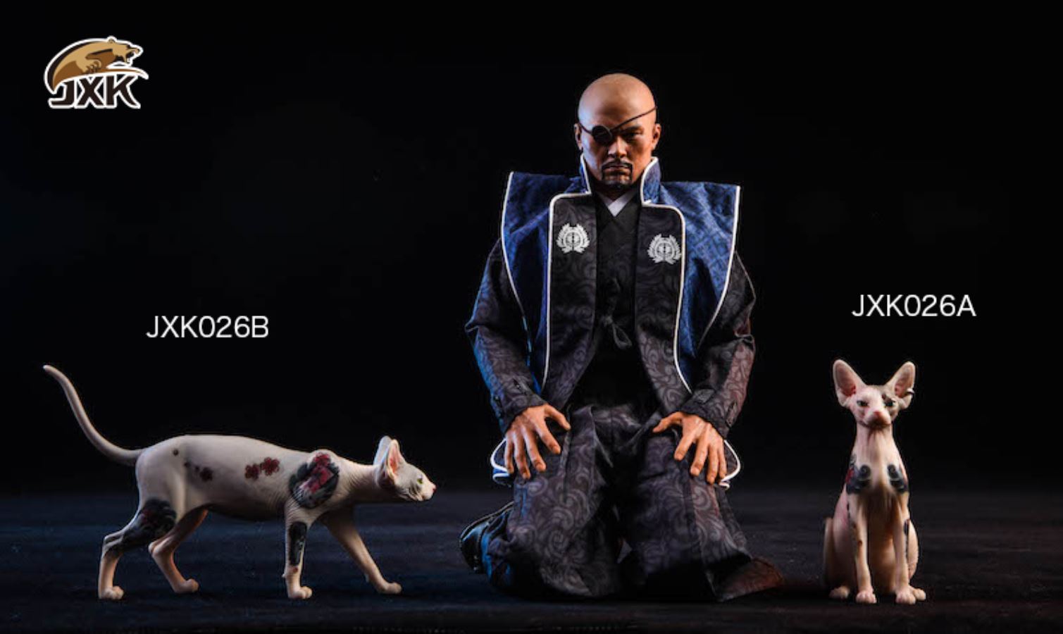 1/6 Tattooed Hairless Cat Sphinx