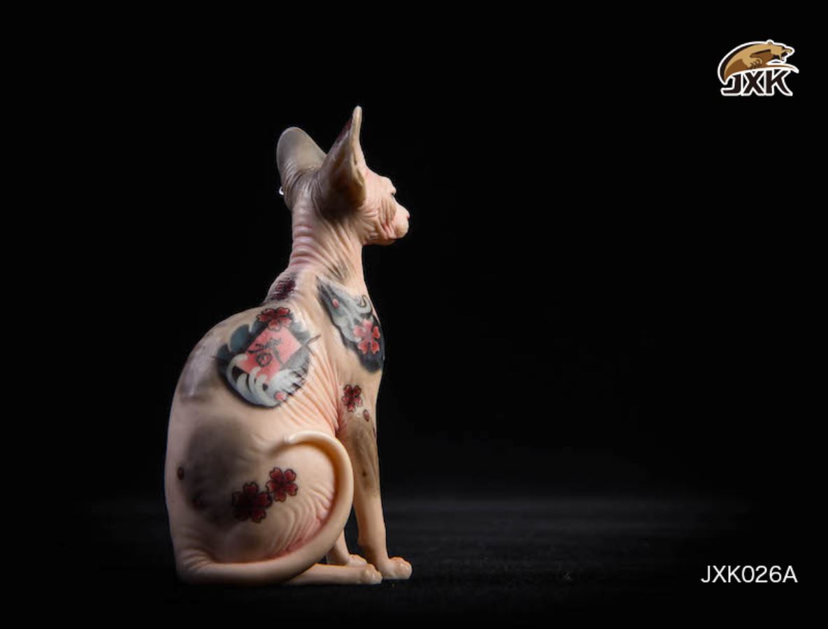 1/6 Tattooed Hairless Cat Sphinx