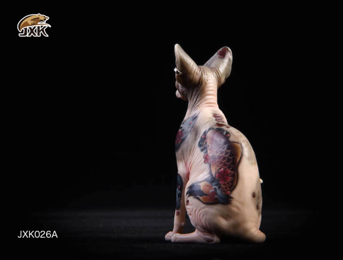 1/6 Tattooed Hairless Cat Sphinx