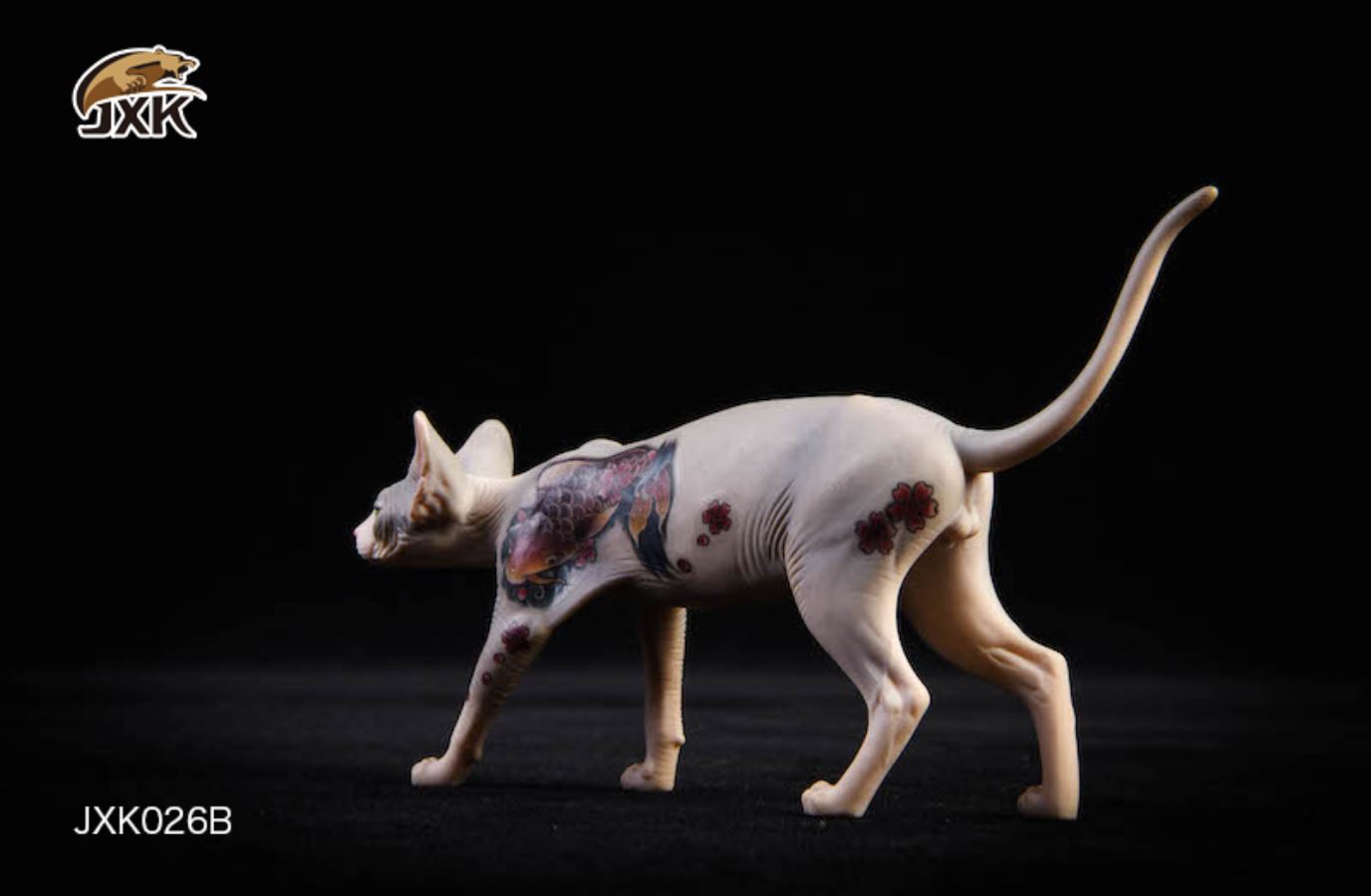 1/6 Tattooed Hairless Cat Sphinx