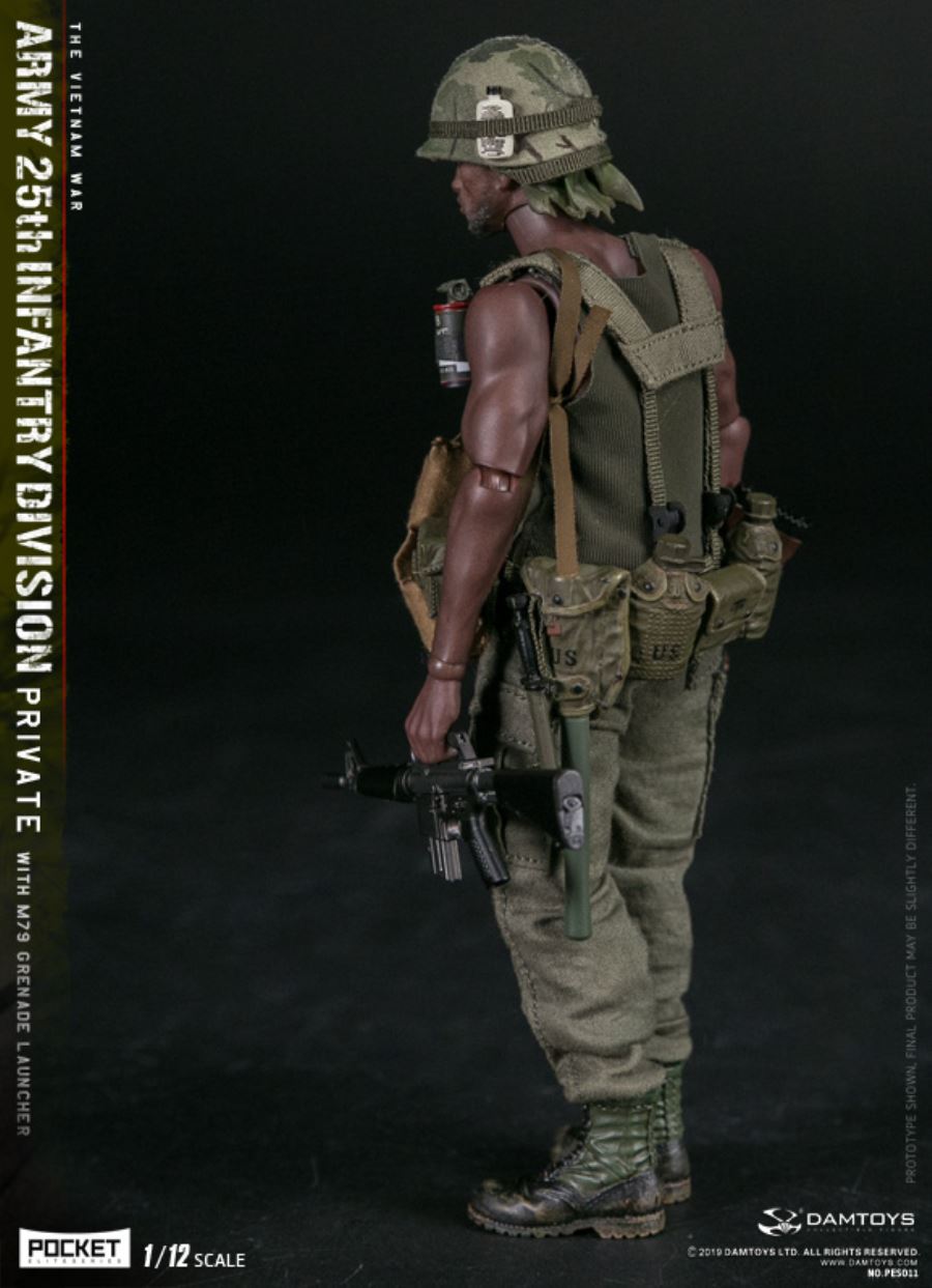 1/12 POCKET ELITE SERIES -  ARMY 25th Infantry Division Private WITH M79 GRENADE LAUNCHER