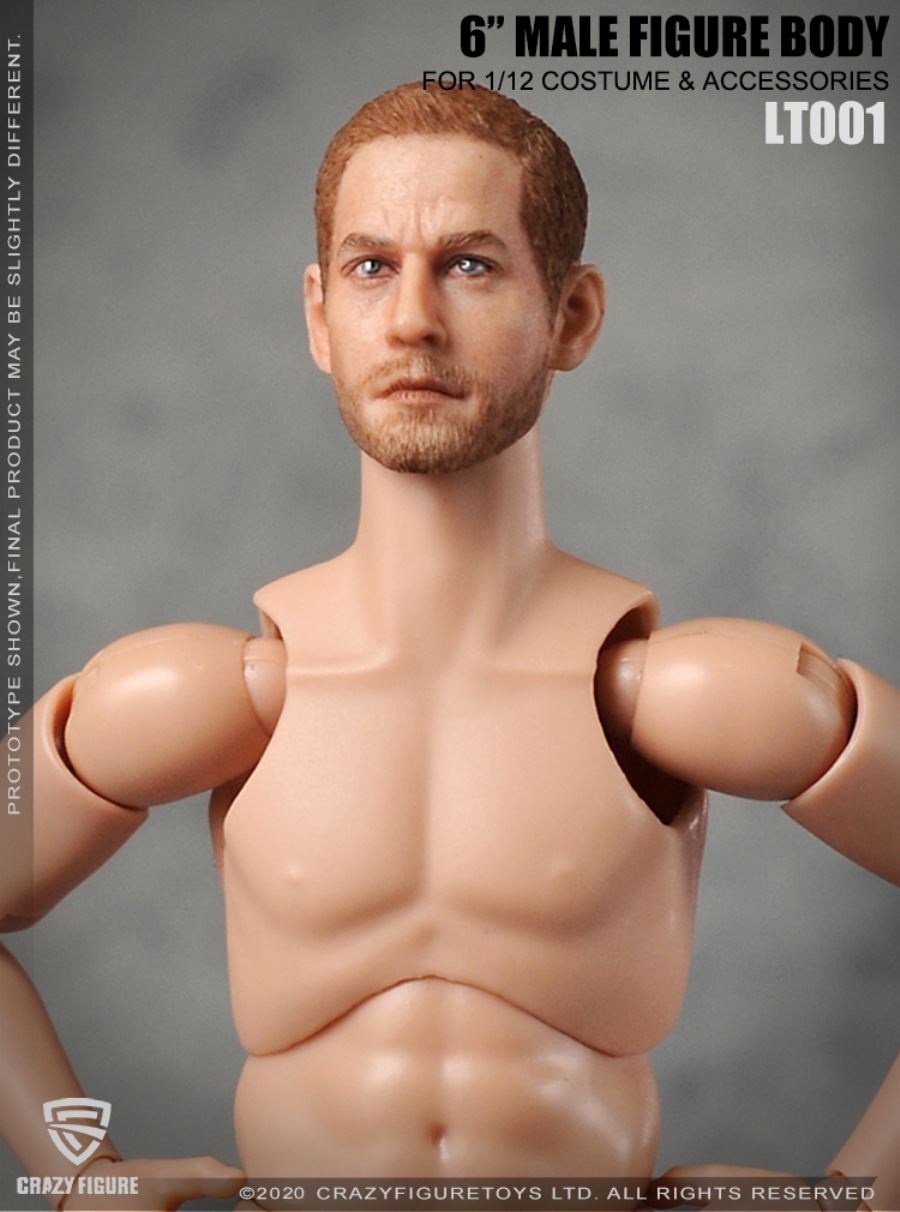1/12  The head carves the multi joint movable male body (LT001)