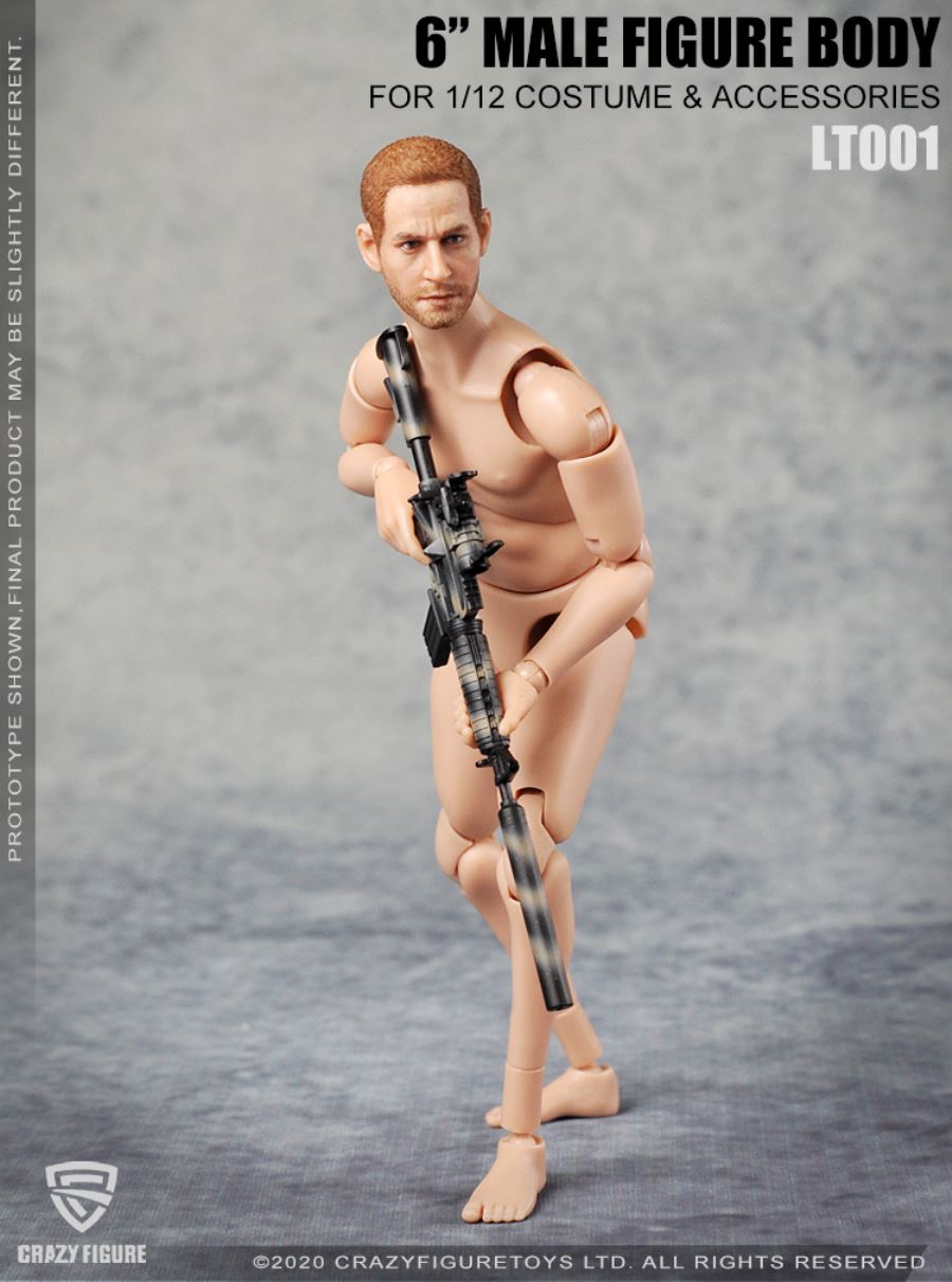 1/12  The head carves the multi joint movable male body (LT001)
