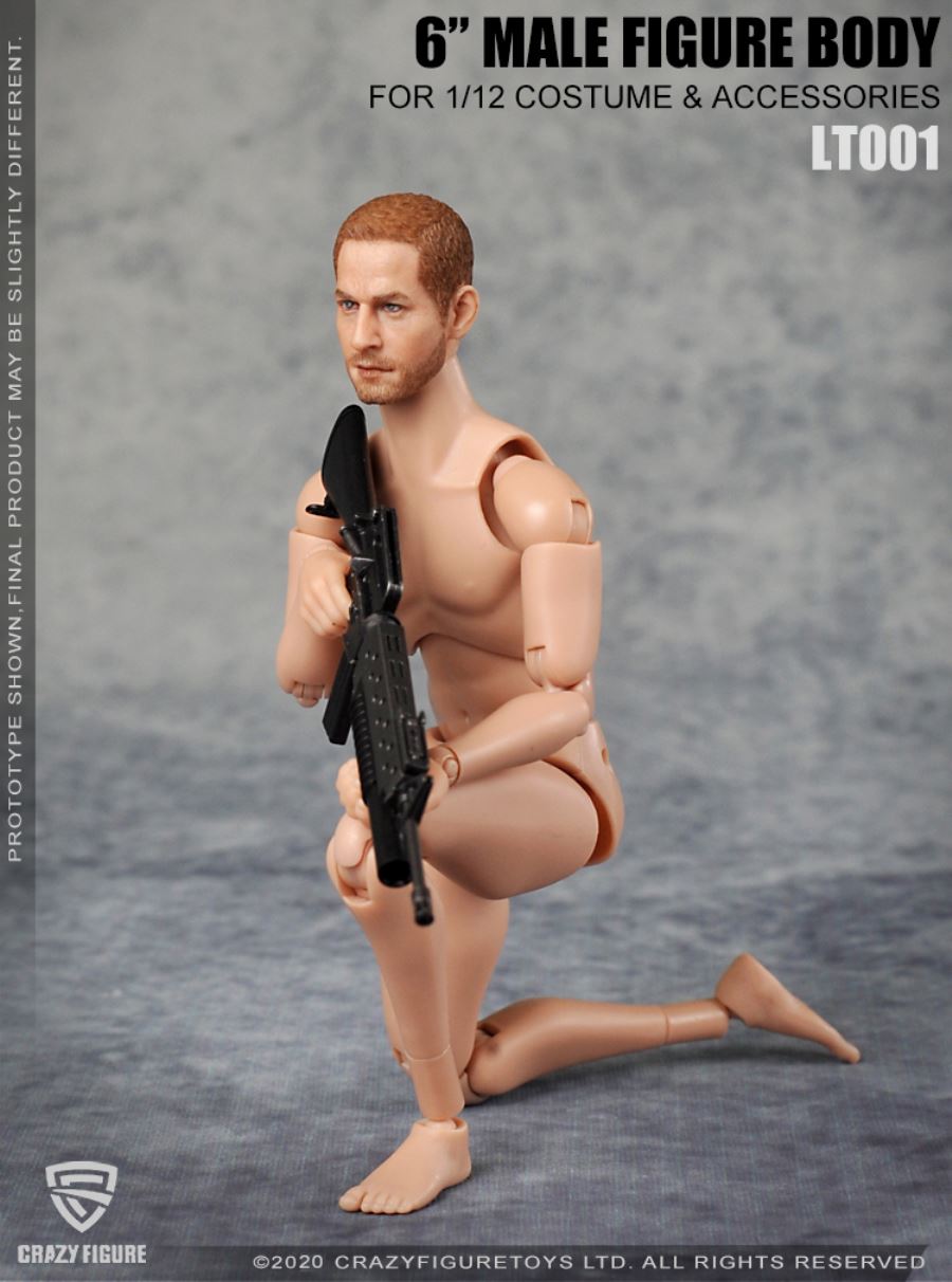 1/12  The head carves the multi joint movable male body (LT001)
