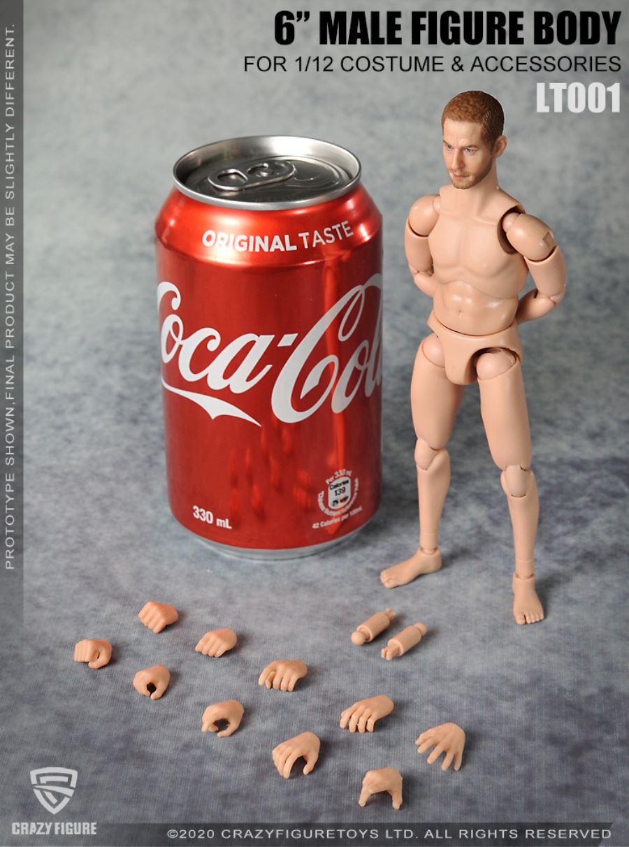 1/12  The head carves the multi joint movable male body (LT001)