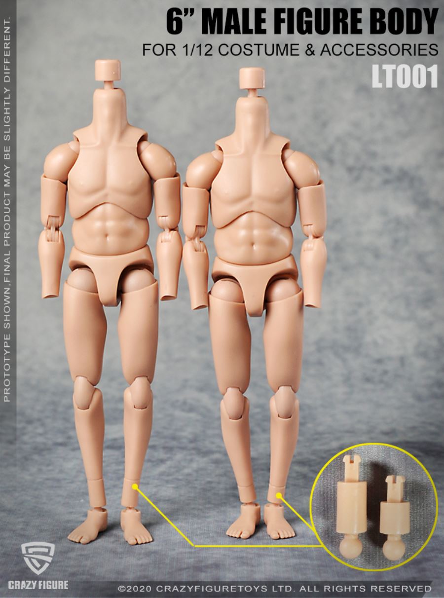 1/12  The head carves the multi joint movable male body (LT001)