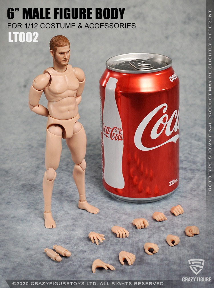 1/12  The head carves the multi joint movable male body (LT002)
