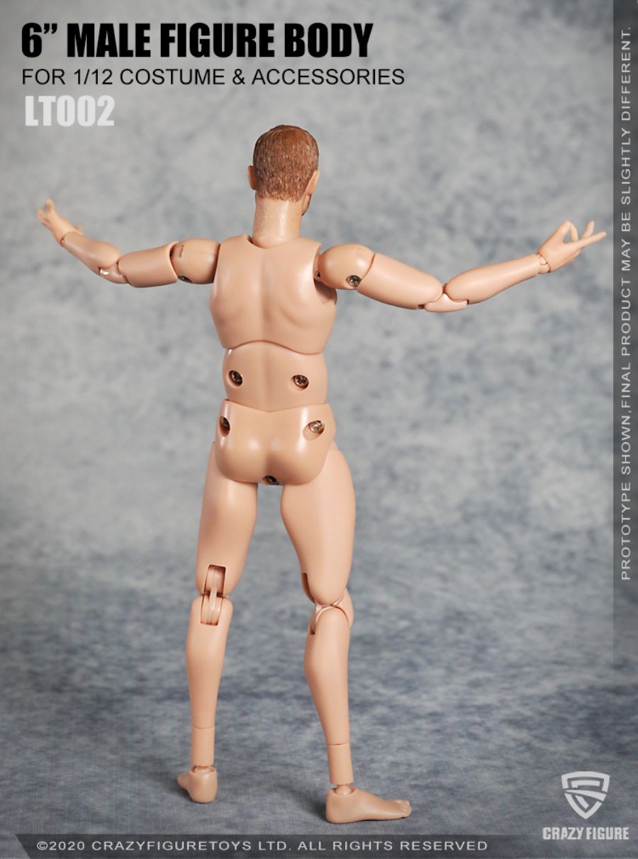 1/12  The head carves the multi joint movable male body (LT002)