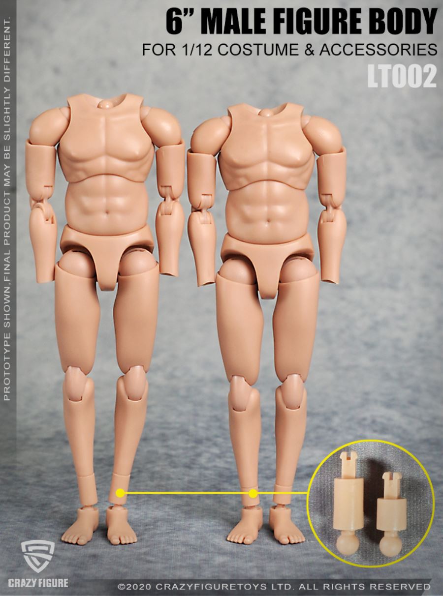 1/12  The head carves the multi joint movable male body (LT002)