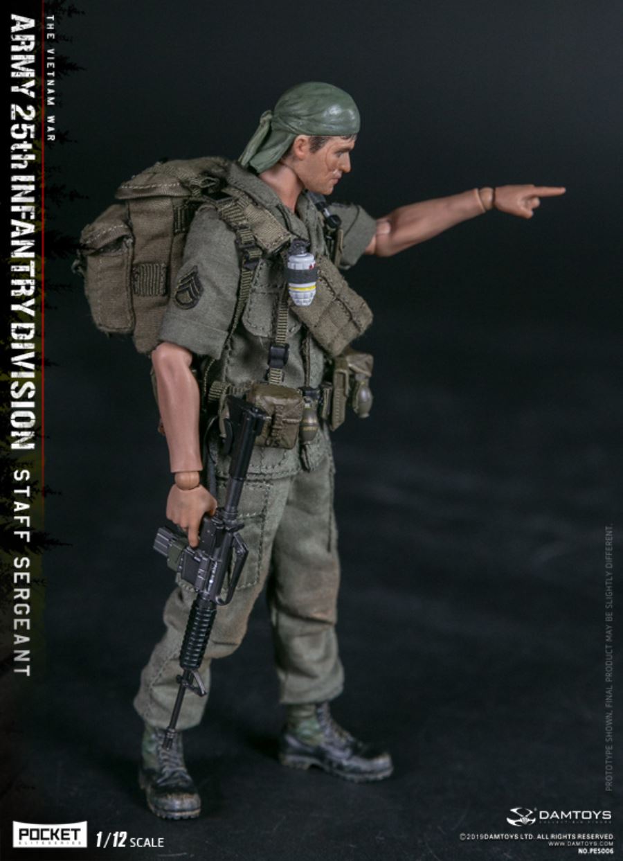 1/12 POCKET ELITE SERIES -  ARMY 25th Infantry Division Private STAFF SERGEANT