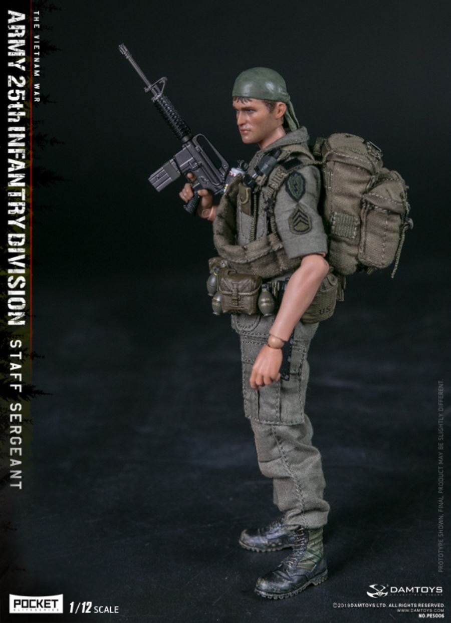 1/12 POCKET ELITE SERIES -  ARMY 25th Infantry Division Private STAFF SERGEANT