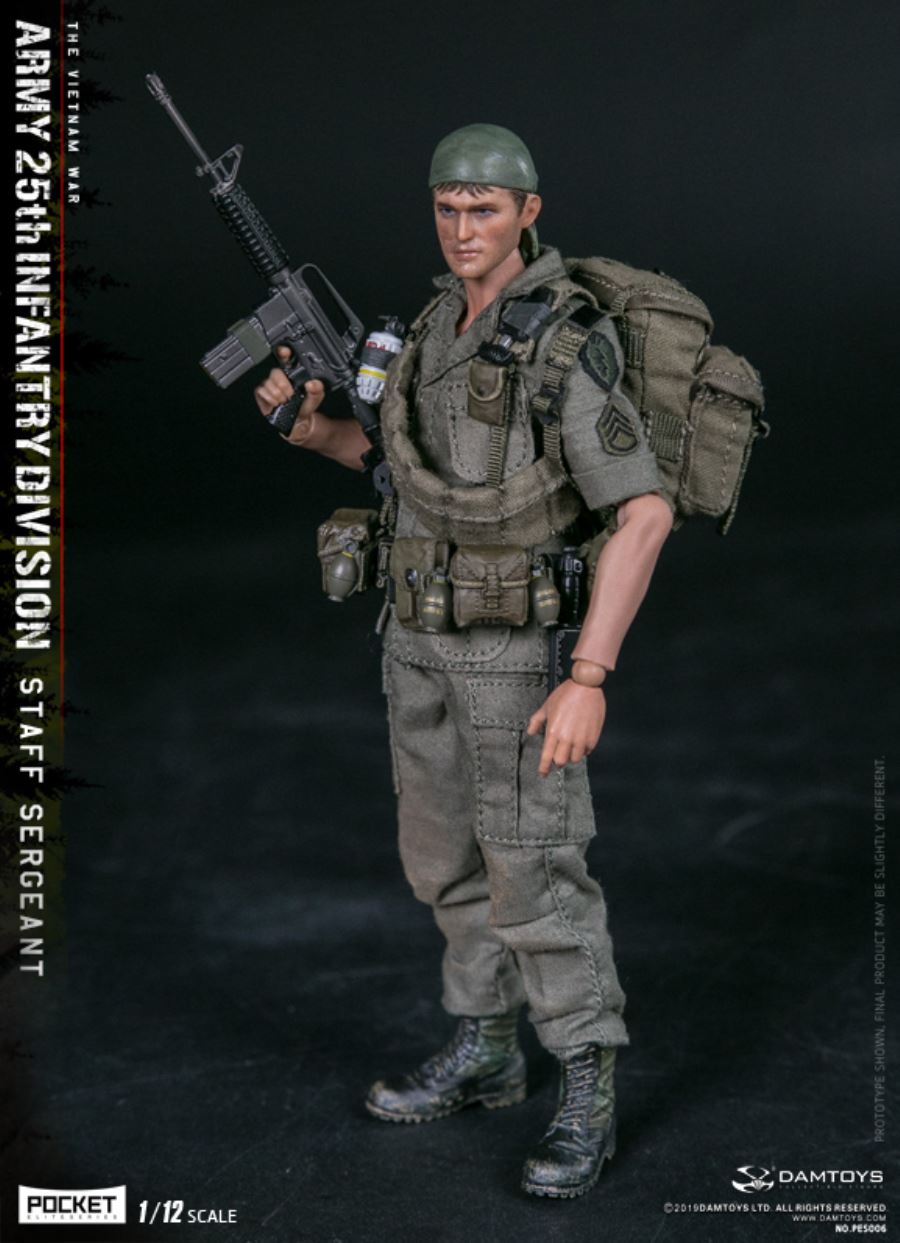 1/12 POCKET ELITE SERIES -  ARMY 25th Infantry Division Private STAFF SERGEANT