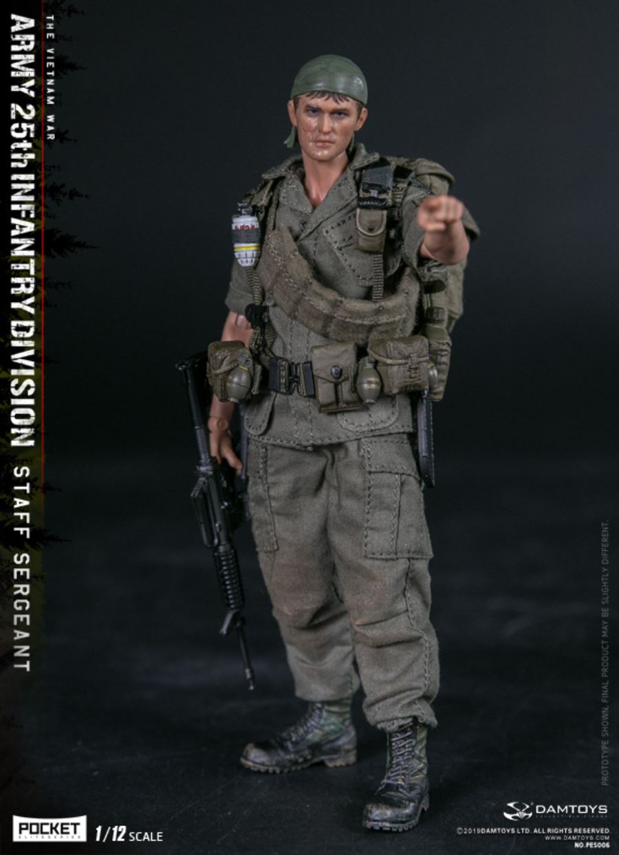 1/12 POCKET ELITE SERIES -  ARMY 25th Infantry Division Private STAFF SERGEANT