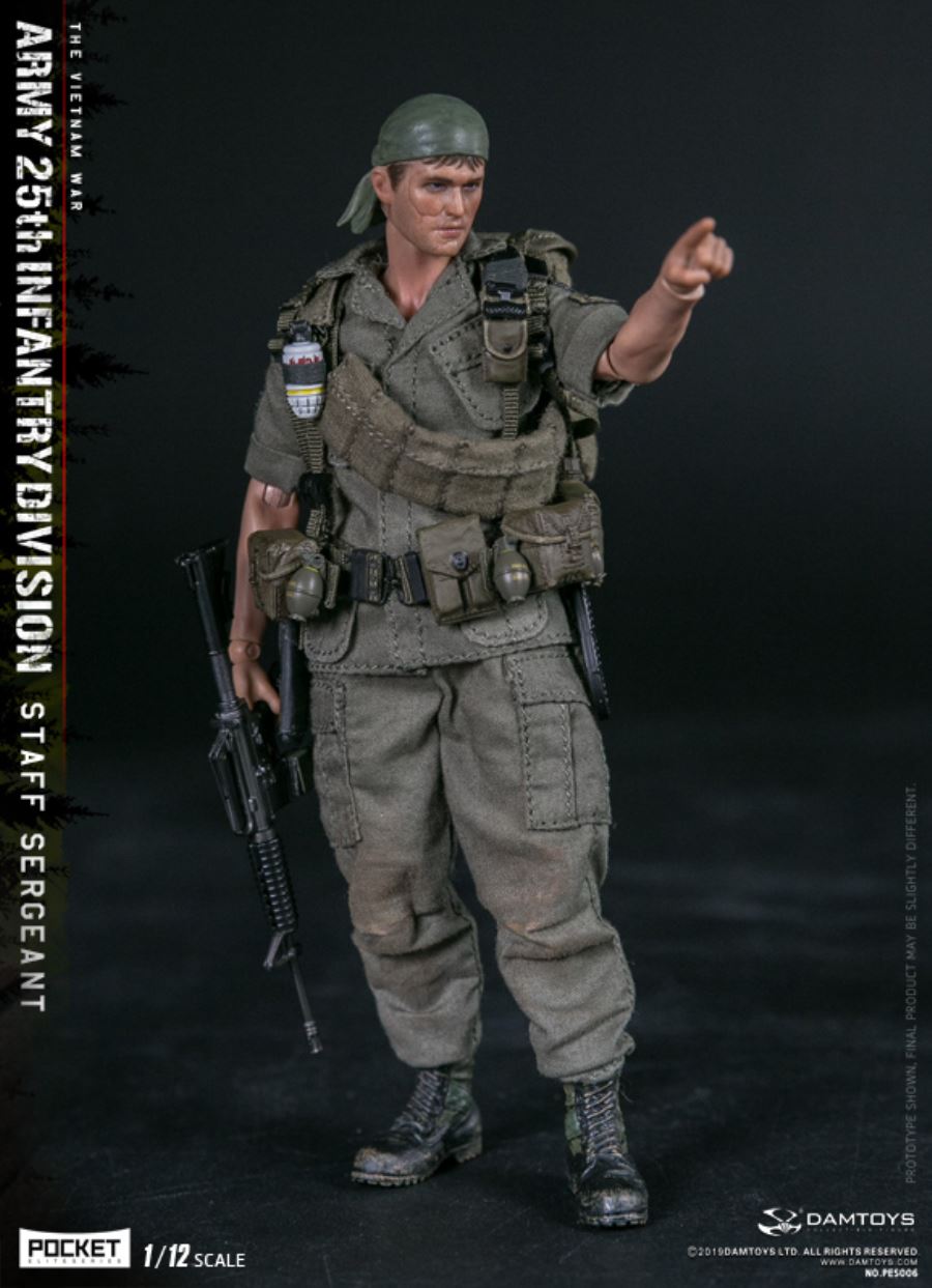 1/12 POCKET ELITE SERIES -  ARMY 25th Infantry Division Private STAFF SERGEANT