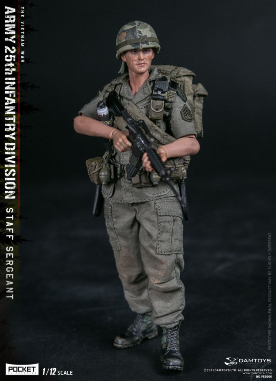 1/12 POCKET ELITE SERIES -  ARMY 25th Infantry Division Private STAFF SERGEANT