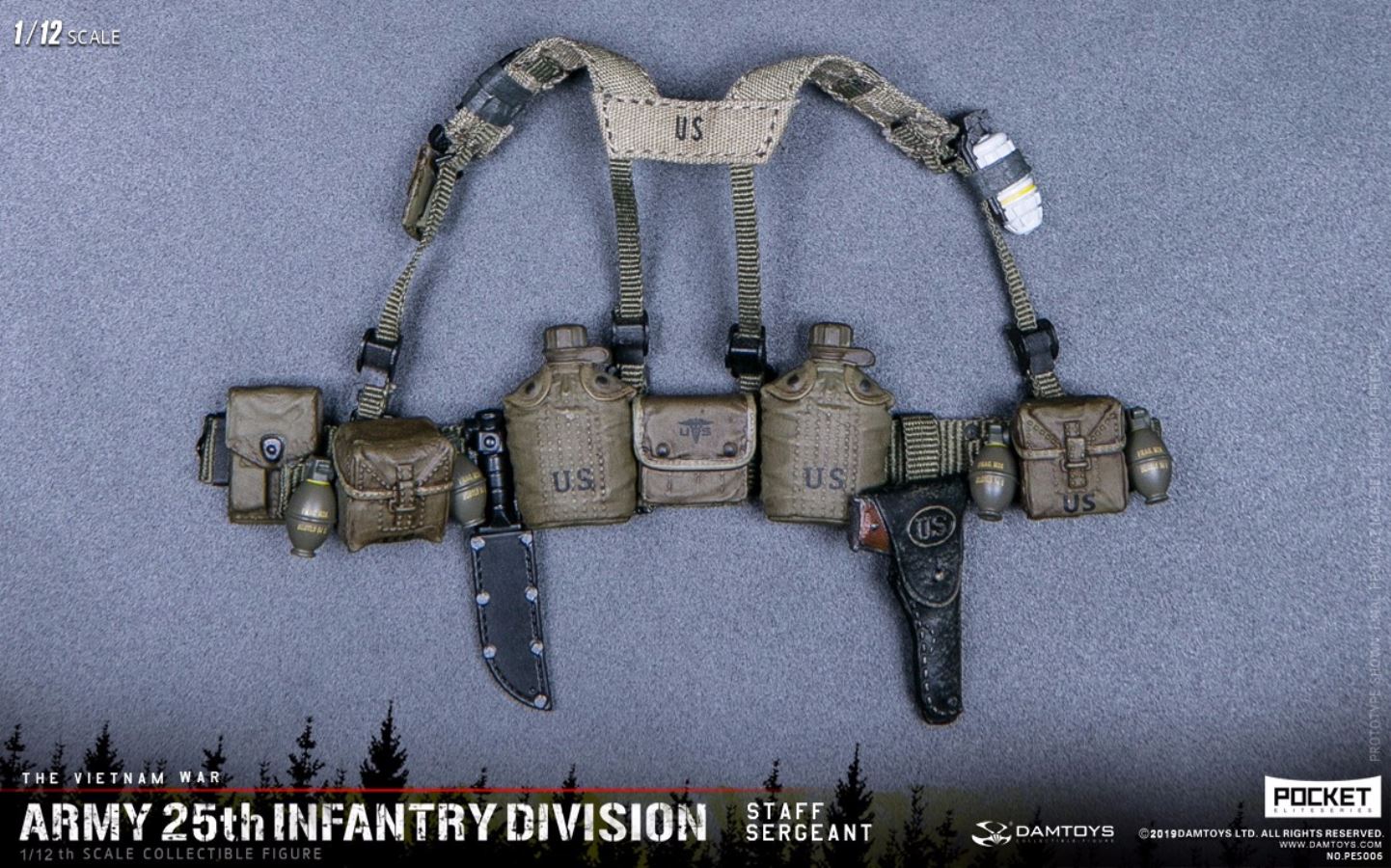 1/12 POCKET ELITE SERIES -  ARMY 25th Infantry Division Private STAFF SERGEANT