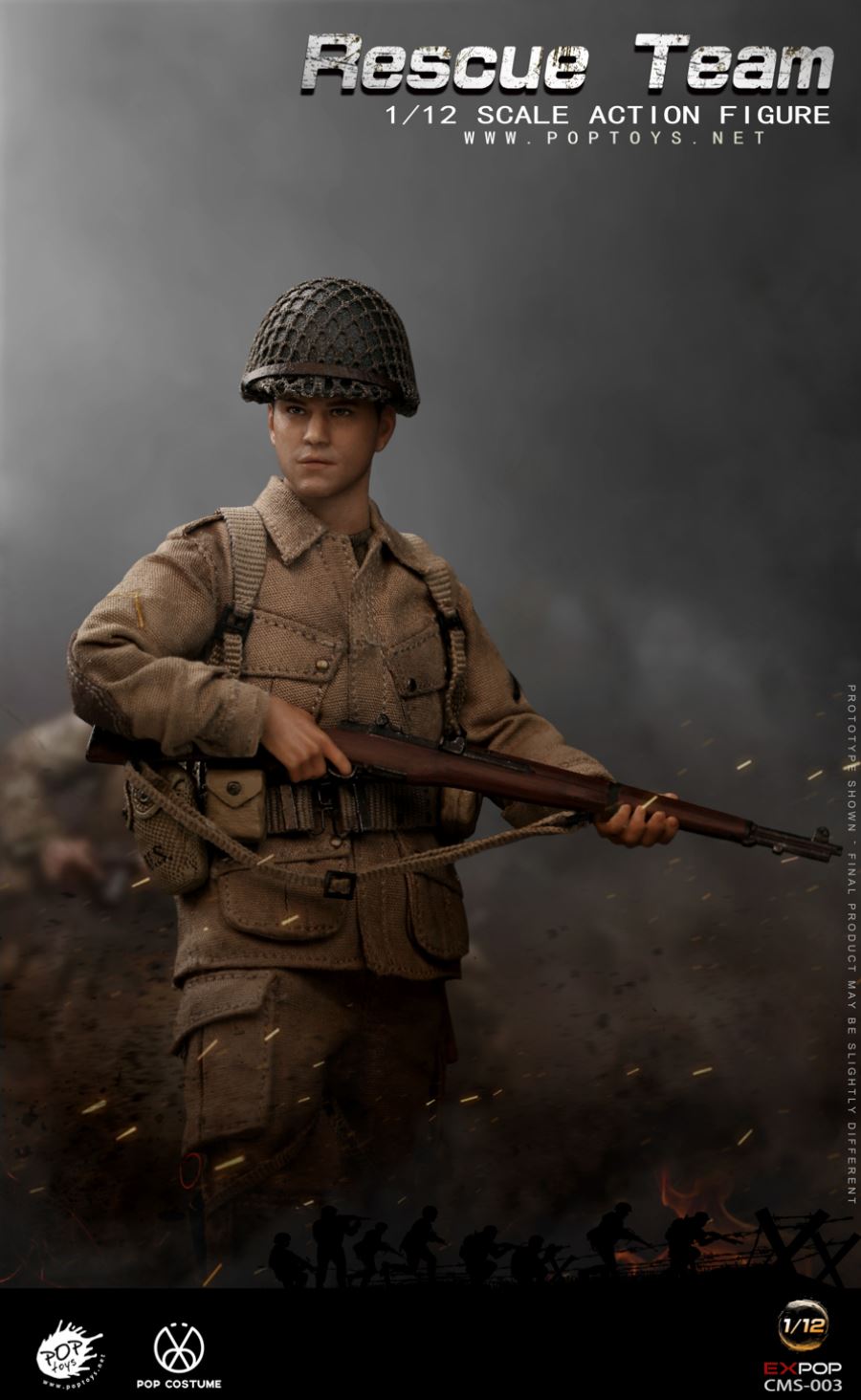 1/12 CMS003 WWII US Rescue Squad Paratrooper