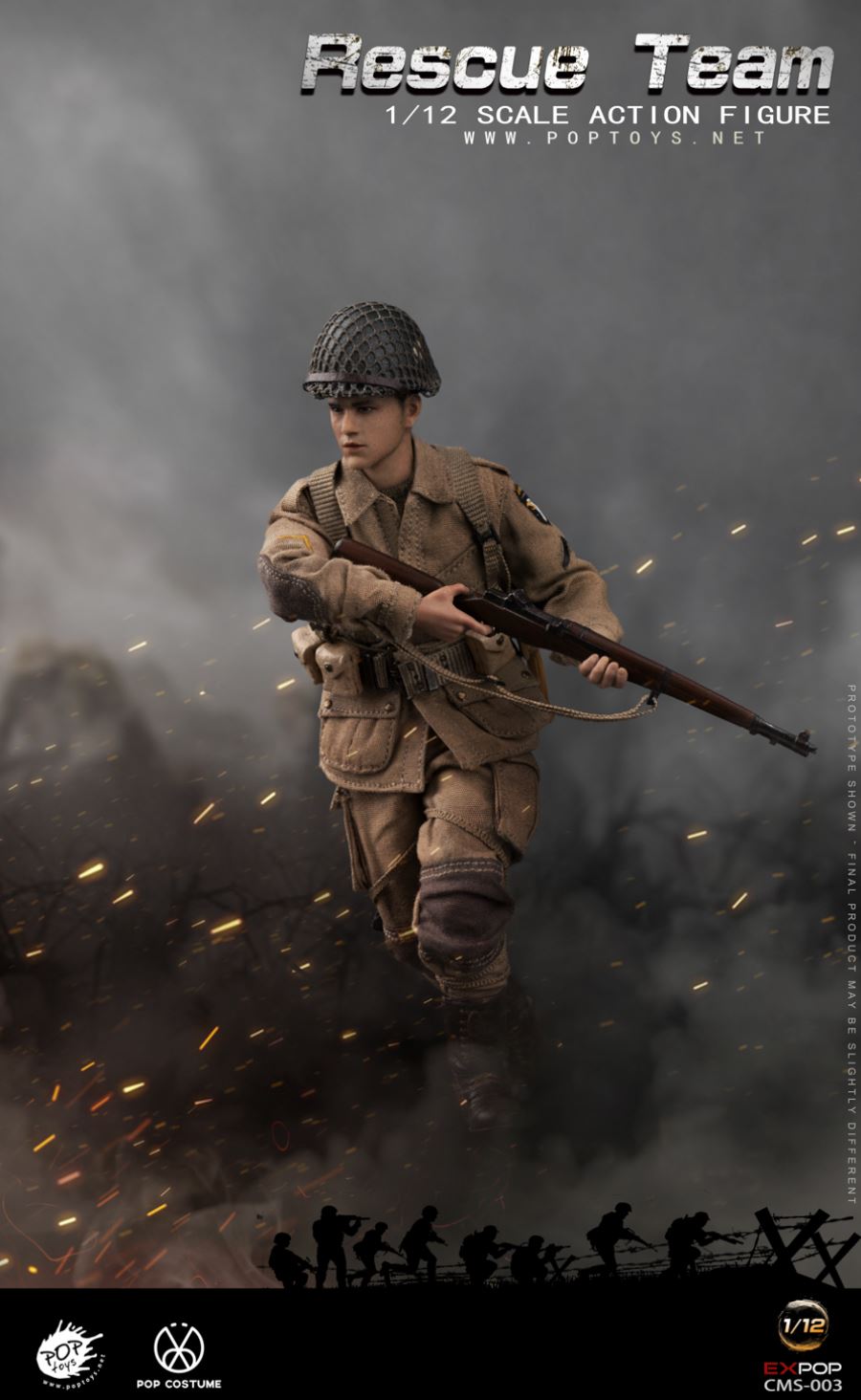 1/12 CMS003 WWII US Rescue Squad Paratrooper