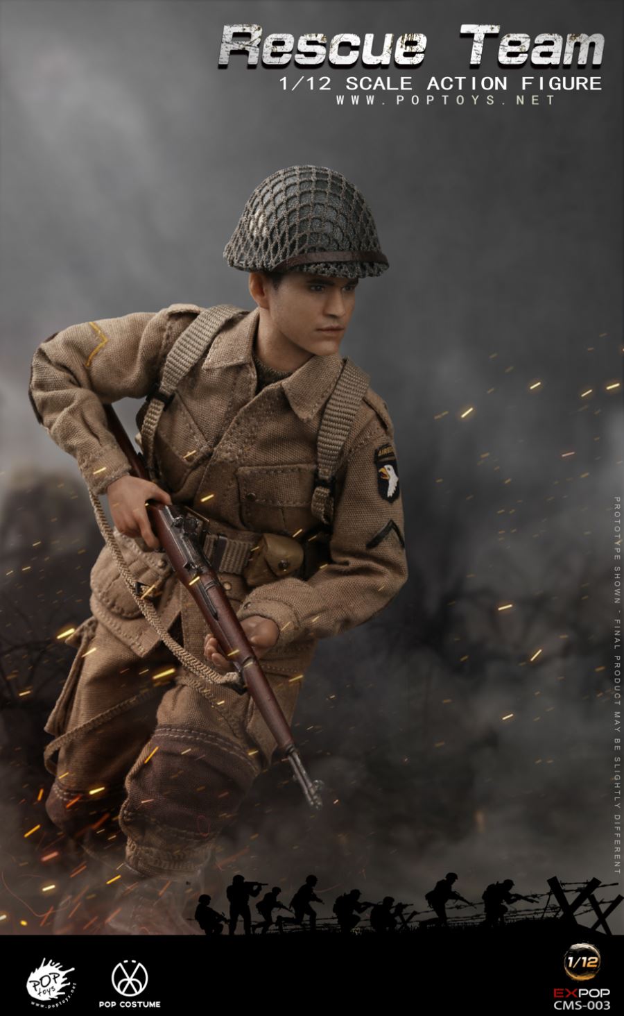 1/12 CMS003 WWII US Rescue Squad Paratrooper
