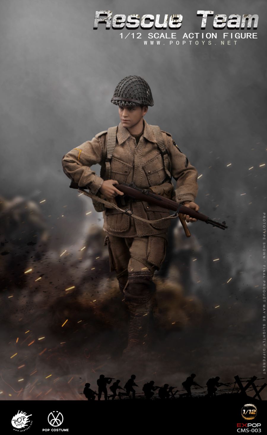1/12 CMS003 WWII US Rescue Squad Paratrooper